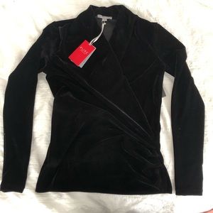 NWT Pure Velour Wrap Top